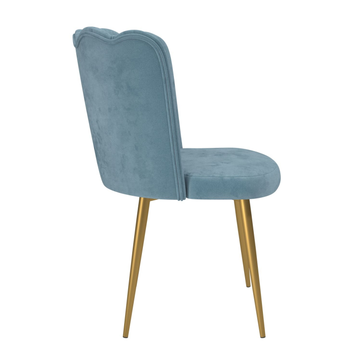 Стулья, Стул Юта (велюр тенерифе/металл золотой)