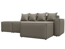 Диваны угловые в гостиную, Диван угловой модульный Лига-063 угол правый, экокожа GRIFON