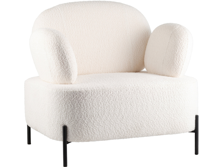 Кресло для отдыха, Кресло STOOL GROUP Кэнди с подлокотниками букле