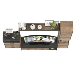 Стенка для гостиной с подсветкой Трувор № 23