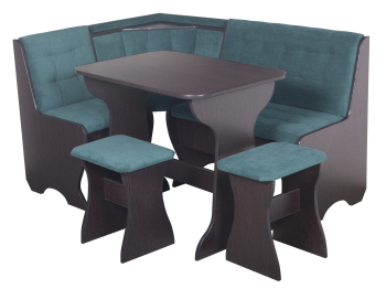 Кухонный уголок Стиль 1Л (со столом СТ4) Дуб венге / велюр