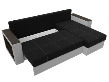 Диван угловой Дубай Лайт угол универсальный, микровельвет/экокожа