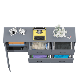 Комод широкий с дверкой и ящиками РВК 125-1704