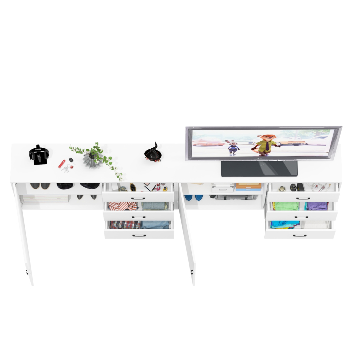 Комоды, Тумба-комод с двумя дверками и шестью ящиками 122-1504