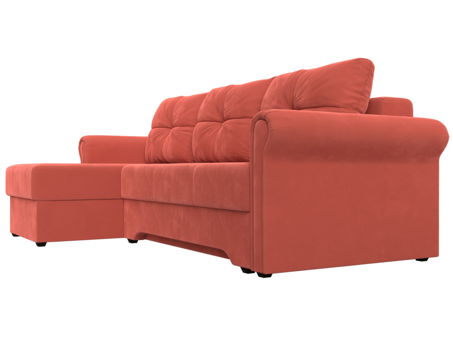 Диваны угловые в гостиную, Угловой диван Леон левый угол, микровельвет