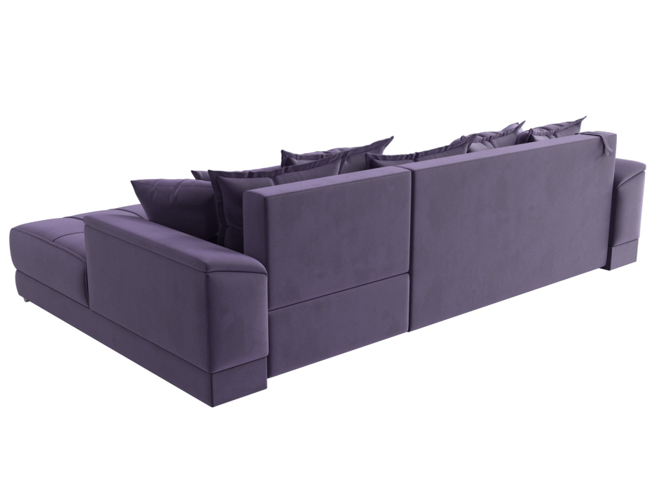Диваны угловые в гостиную, Угловой диван НордСтар правый угол, велюр