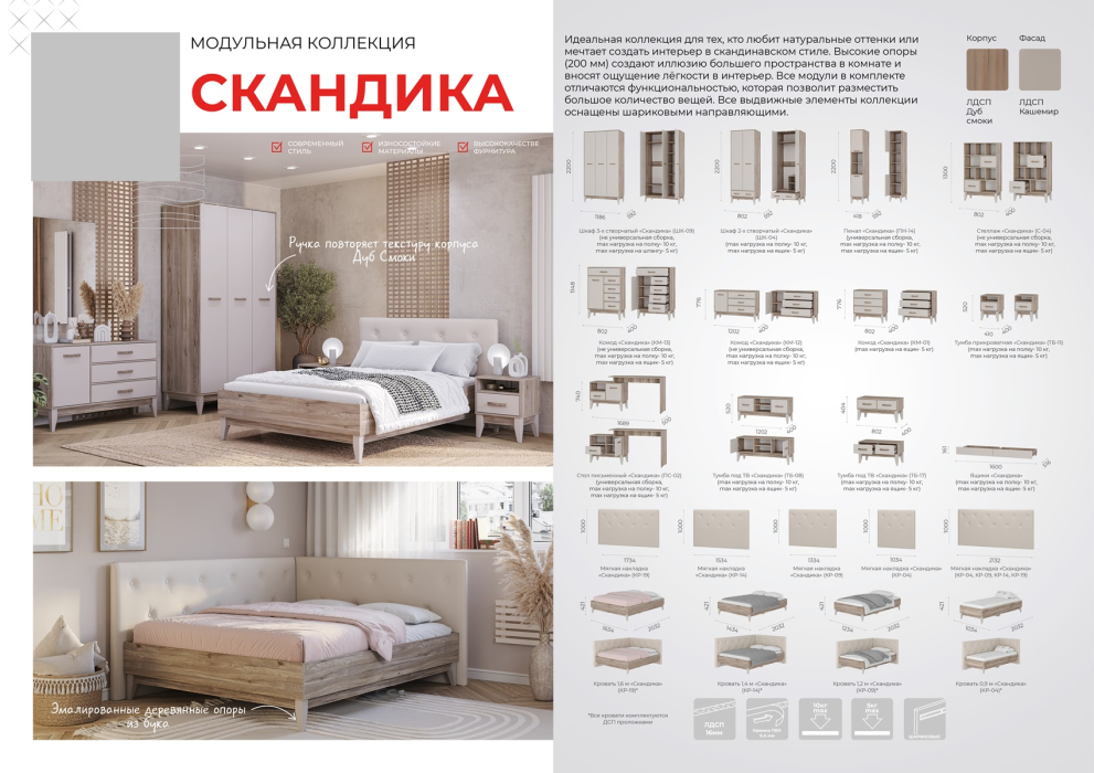 Прямые, Письменный стол Скандика