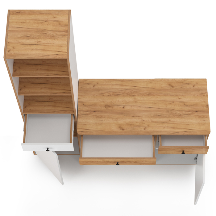 Офисная мебель, Письменный стол с пеналом Вуди № 06