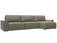 Диваны угловые в гостиную, Диван угловой Лига-048 НПБ лонг, экокожа GRIFON