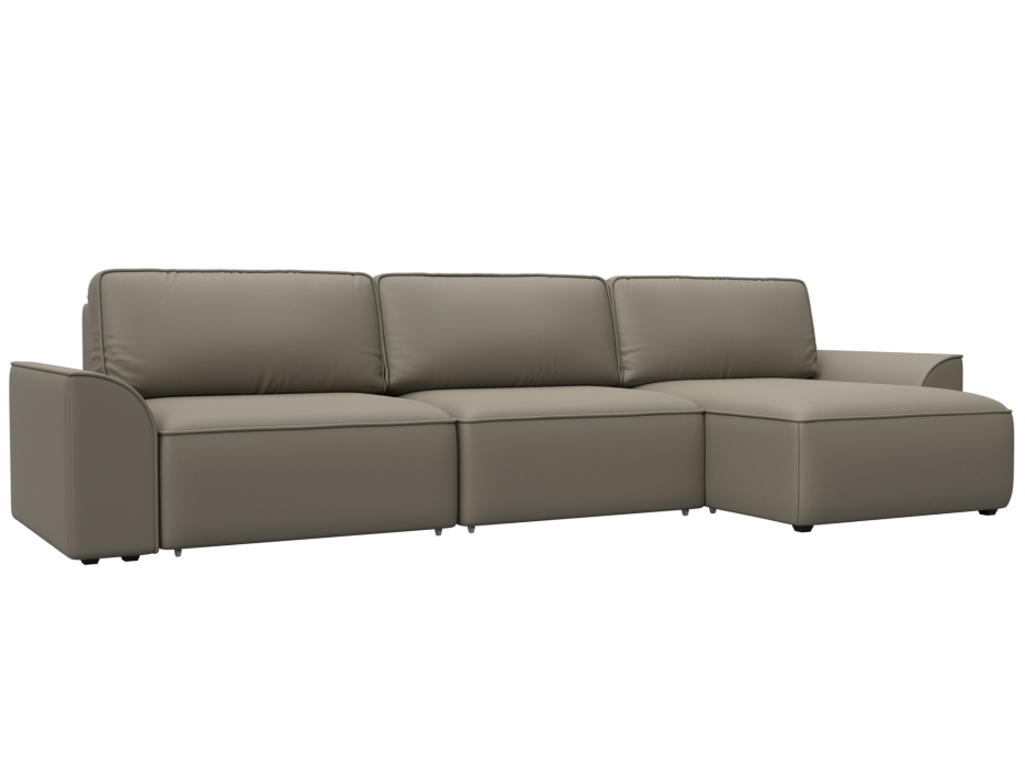 Диваны угловые в гостиную, Диван угловой Лига-048 НПБ лонг, экокожа GRIFON