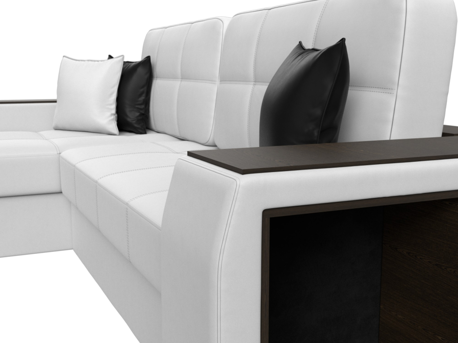 Диваны угловые в гостиную, Угловой диван Брюссель левый угол, экокожа