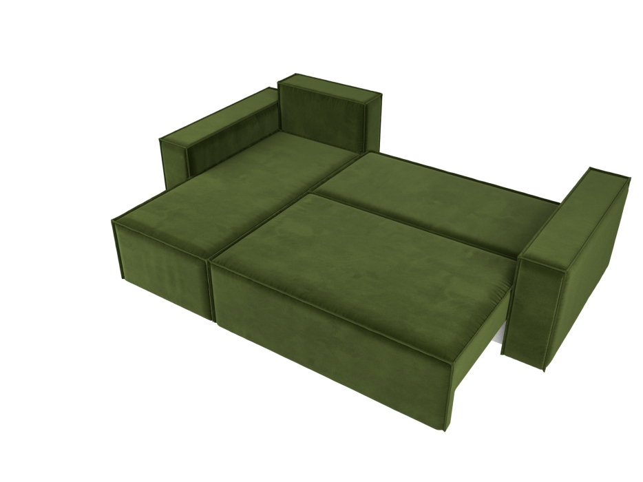 Диваны угловые в гостиную, Угловой диван Куба левый угол, микровельвет