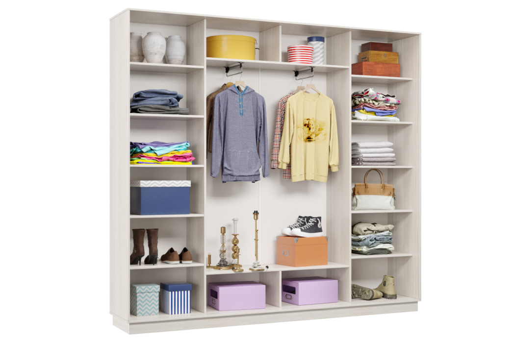 Шкафы-купе, Шкаф-купе Премьер Лайт 59 (08;08;08) трехдверный