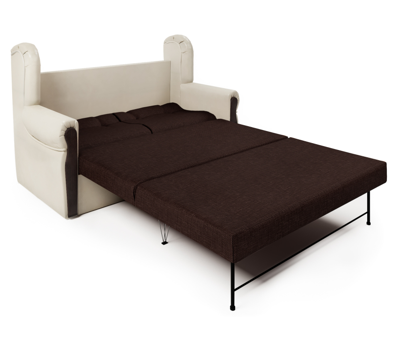 Диваны с ящиком для белья, Диван-кровать Классика 2М, экокожа/рогожка