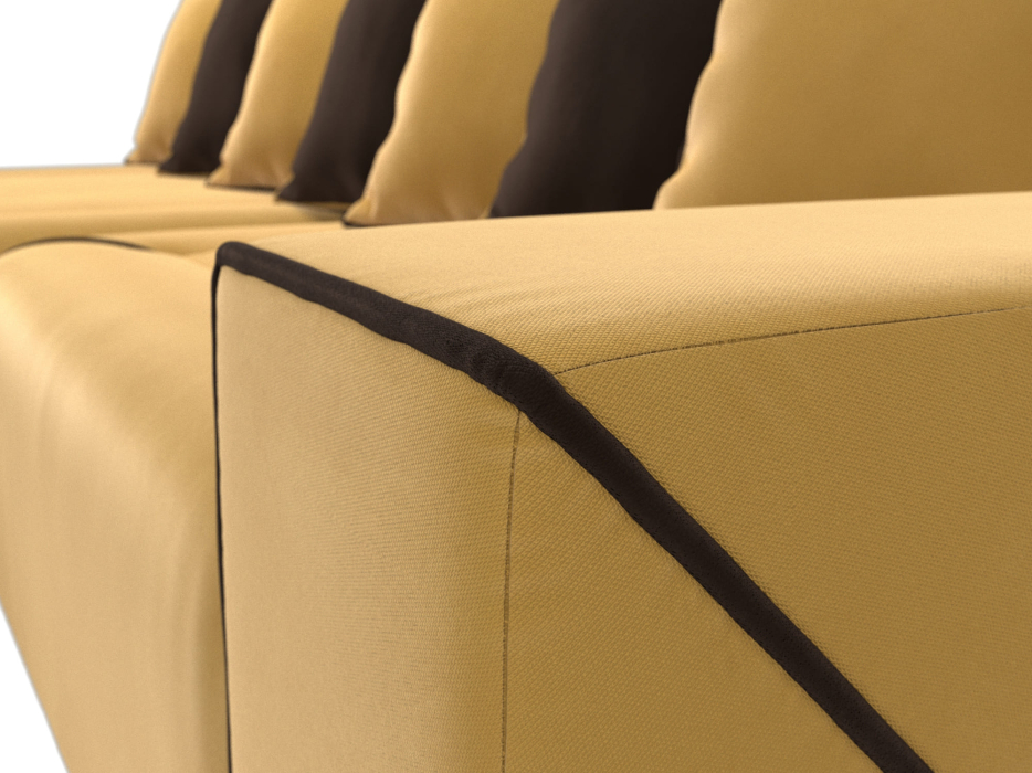 Диваны угловые в гостиную, Диван угловой Кёльн, микровельвет, левый угол