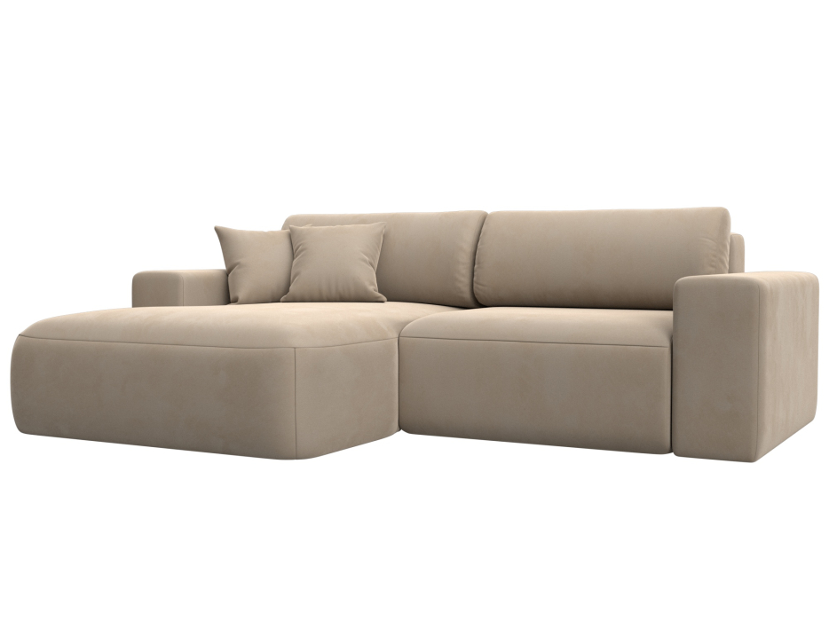 Диваны угловые в гостиную, Диван угловой Лига-036 Классик левый угол, велюр