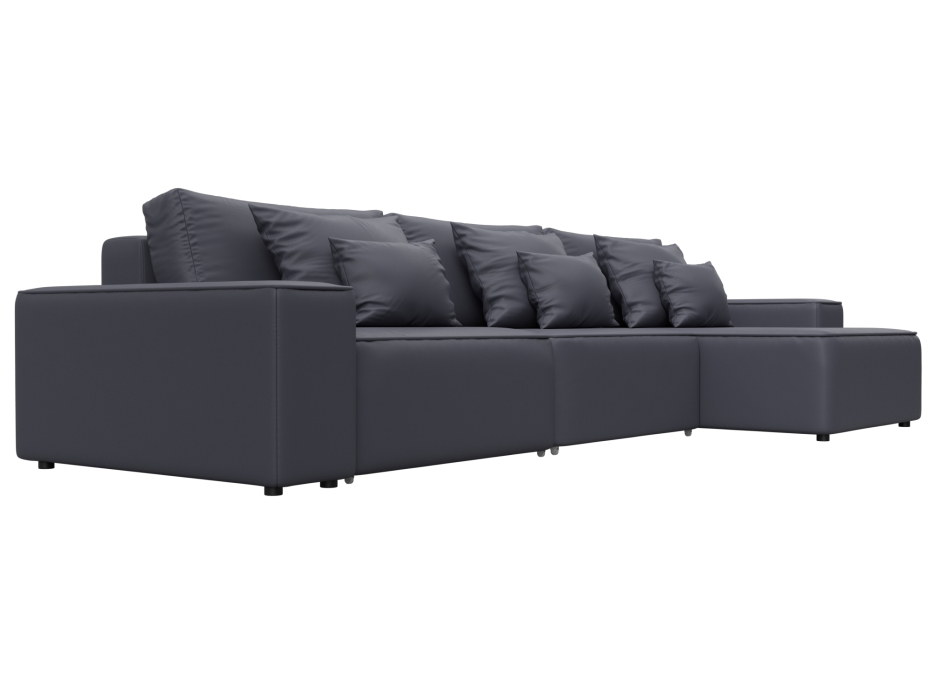 Диваны угловые в гостиную, Диван угловой Лига-074 угол универсальный, экокожа GRIFON