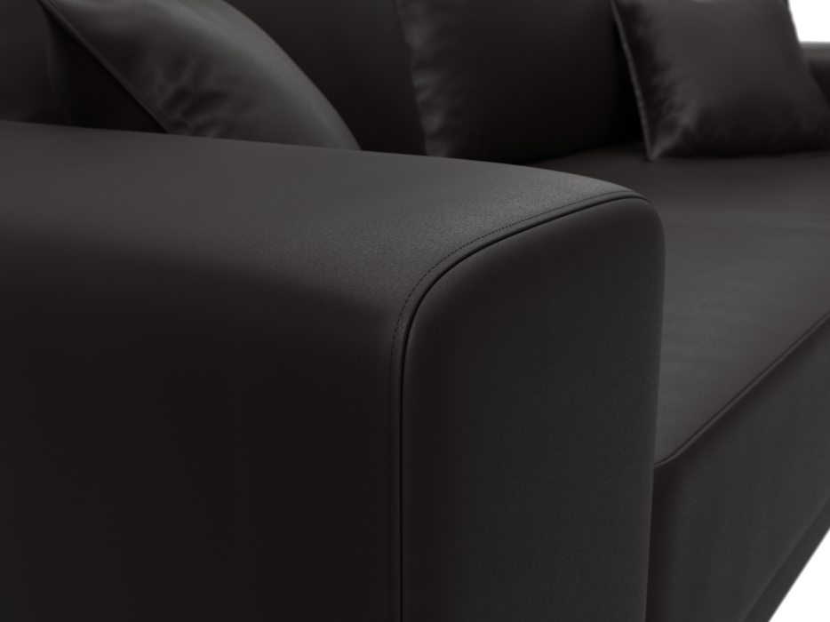 Диваны кровати со спальным местом, Диван прямой Льюес, экокожа GRIFON