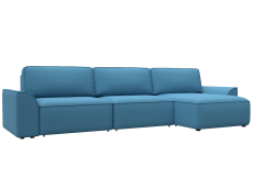 Диваны угловые в гостиную, Диван угловой Лига-048 НПБ лонг, рогожка Амур