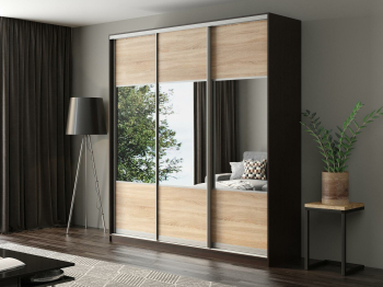 Шкаф-купе Айсберг 220 ВЕНГЕ (сонома/комбинированный)