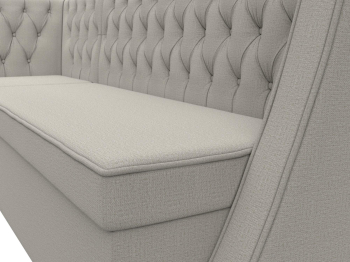 Диван кухонный угловой Лофт левый угол, рогожка Амур