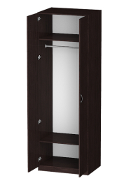 Распашной шкаф Лайф для одежды 80*60*240	Венге