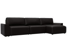 Диваны угловые в гостиную, Диван угловой Лига-048 НПБ лонг, экокожа GRIFON