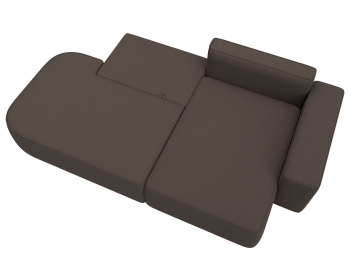 Диван угловой Лига-065 угол правый, рогожка Амур