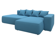 Диваны угловые в гостиную, Диван угловой Лига-065 угол правый, рогожка Амур