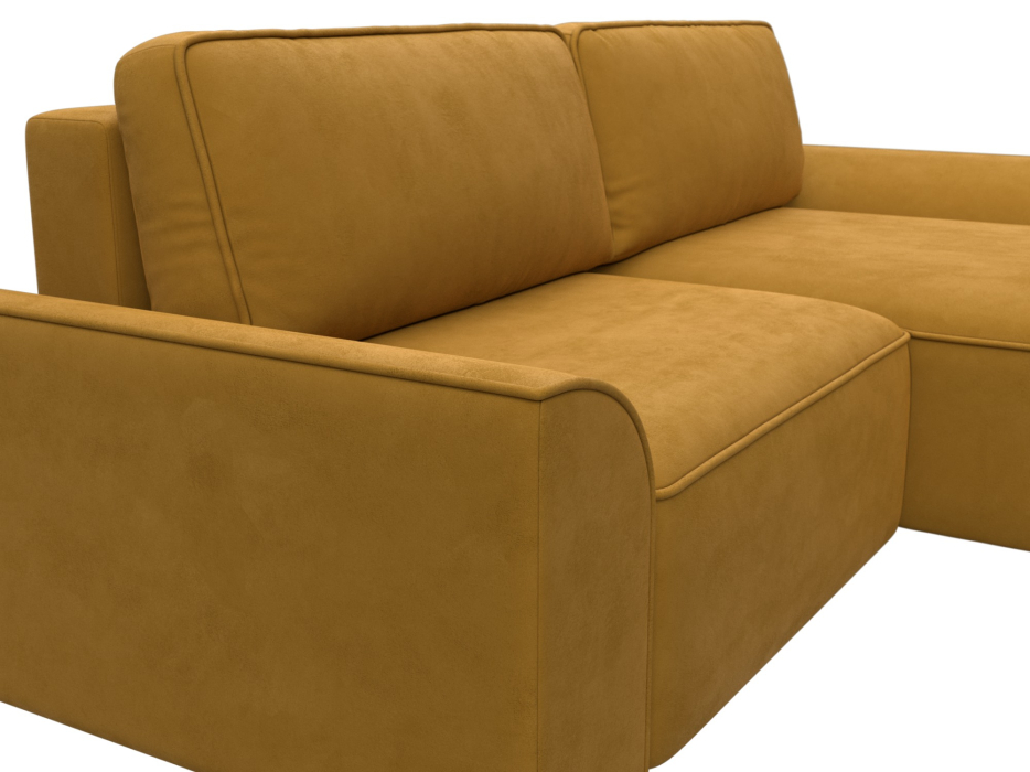 Диваны угловые в гостиную, Диван угловой Лига-048 НПБ, велюр BRUT