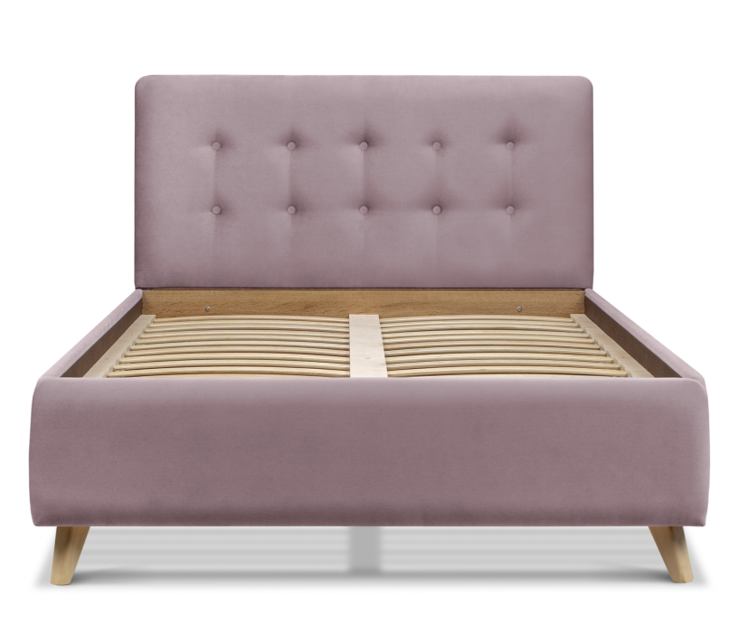 Односпальные, Кровать с мягким изголовьем Адель 0,9, микровелюр