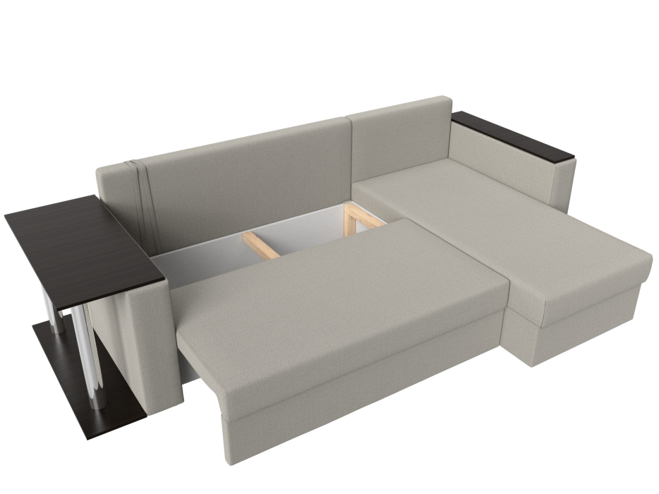 Диваны угловые в гостиную, Угловой диван Атланта правый угол, рогожка Амур