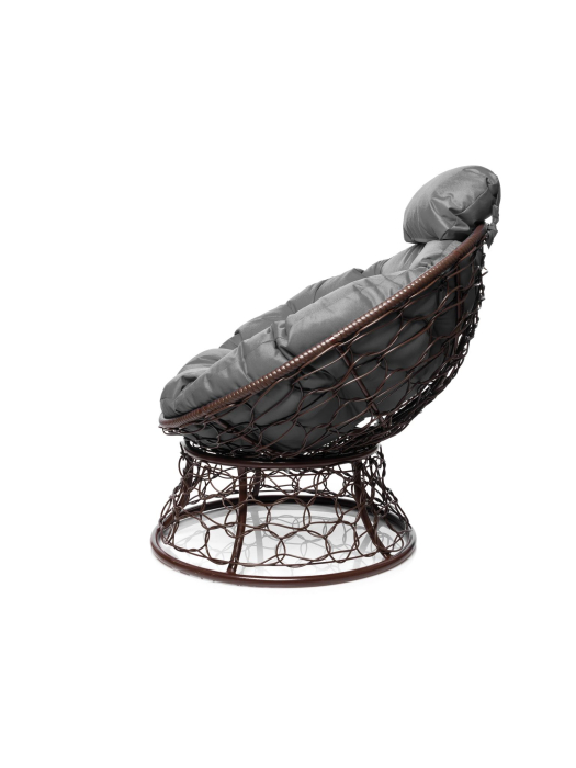 Кресла, Кресло ПАПАСАН мини с ротангом коричневое