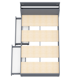 Кровать с ящиками и ящиком для хранения белья односпальная Ксения 1200