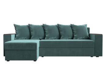 Диван угловой Дубай Лайт, велюр, левый угол