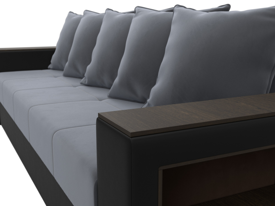 Диваны прямые, Диван прямой Дубай Лайт, велюр/экокожа