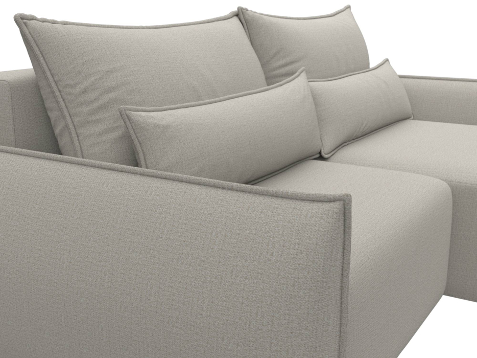 Диваны угловые в гостиную, Диван угловой Лига-051 НПБ угол универсальный, рогожка Амур