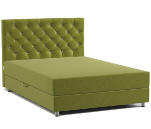 Кровать тахта односпальная с подъемным механизмом и матрасом Шармэль Люкс 90, велюр