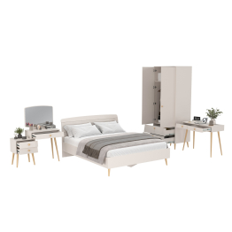 Туалетный столик Афина с кроватью 1600 со шкафом и столиком