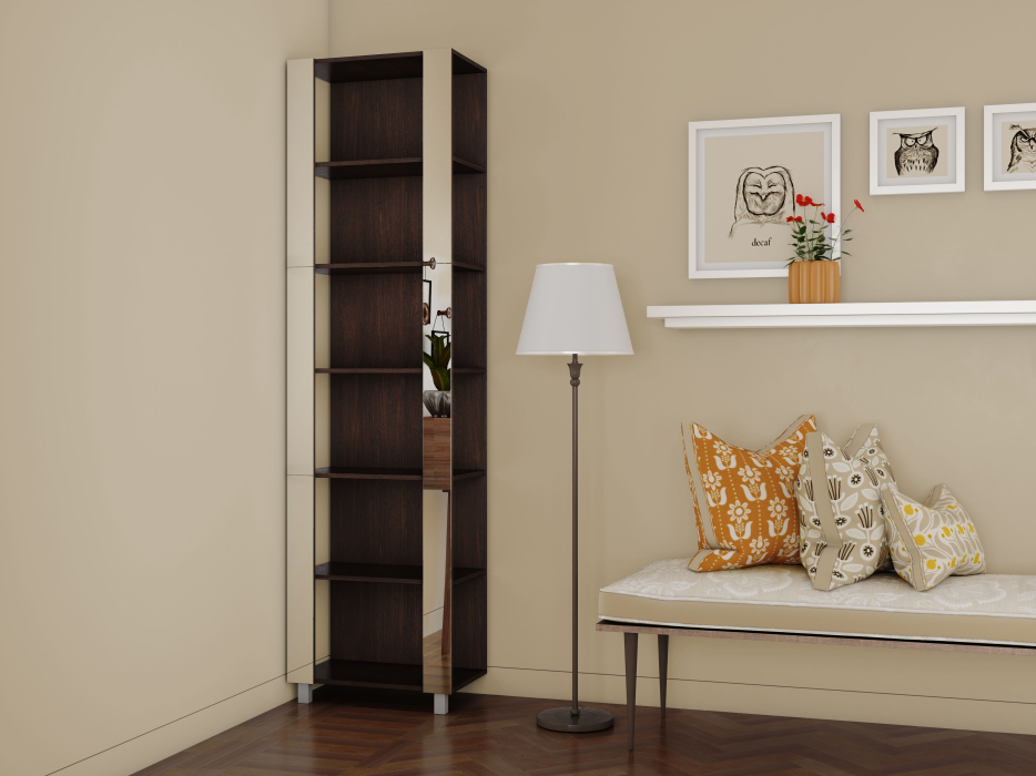 Открытые, Стеллаж модульный Универсальный 35х60х220 Зеркало