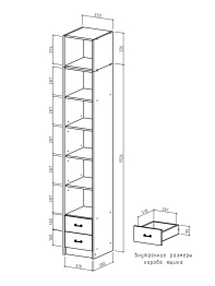 Шкаф Август-7 с антресолью