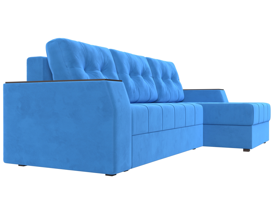 Диваны угловые в гостиную, Угловой диван Эмир БС правый угол, велюр