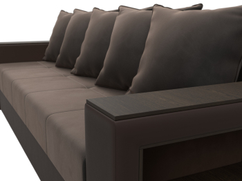 Диван прямой Дубай Лайт, велюр/экокожа