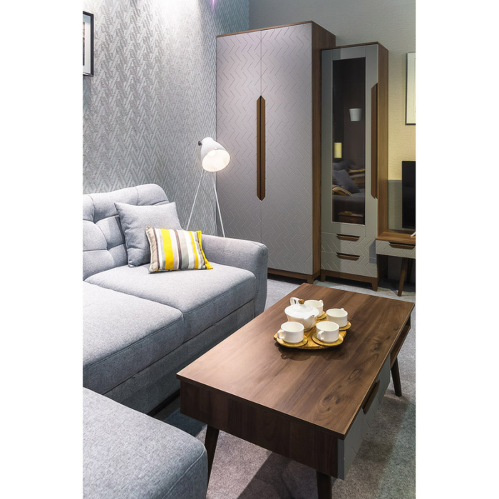 Шкафы пеналы, Шкаф-витрина Сканди