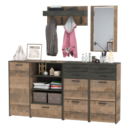 Набор мебели в прихожую с зеркалом и вешалкой Трувор № 167