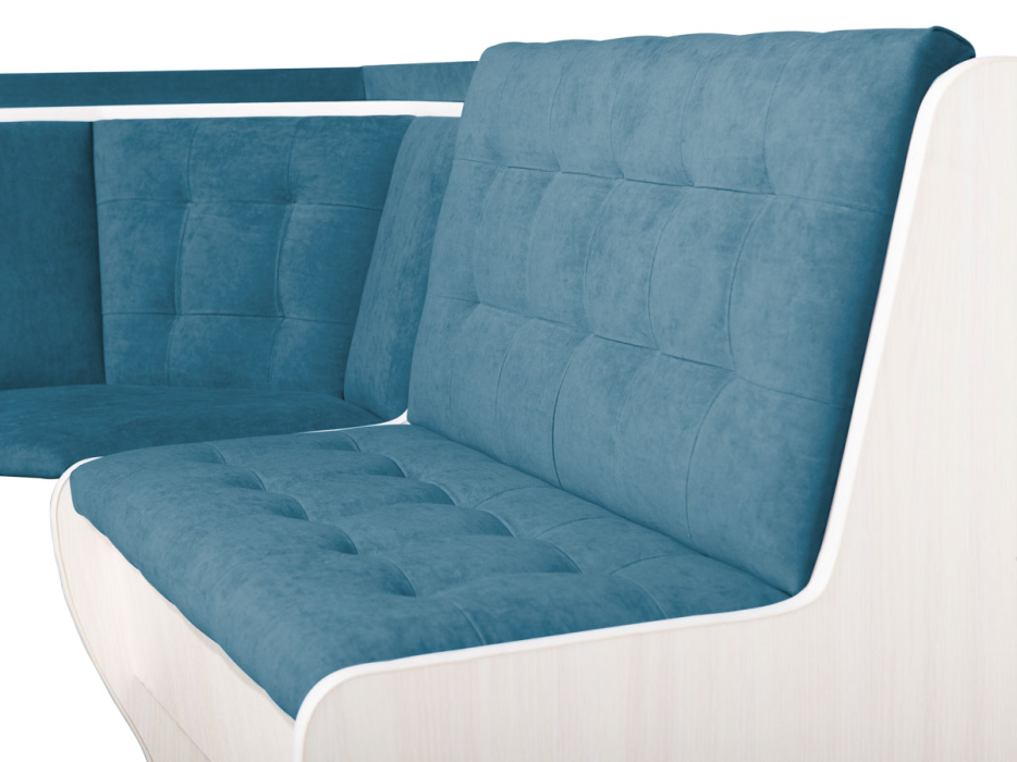 Кухонные уголки, Кухонный уголок Стиль 1Л (со столом СТ4) Дуб млечный / велюр