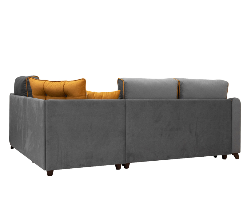 Диваны угловые в гостиную, Угловой диван Френсис, Велюр Амиго