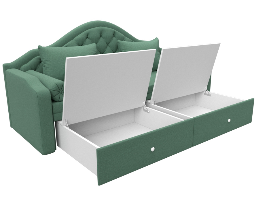 Диваны с ящиком для белья, Диван детский прямой Сойер, рогожка Амур