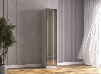 Спальня Букле Шкаф 1-дв (универсальный с зеркалом)