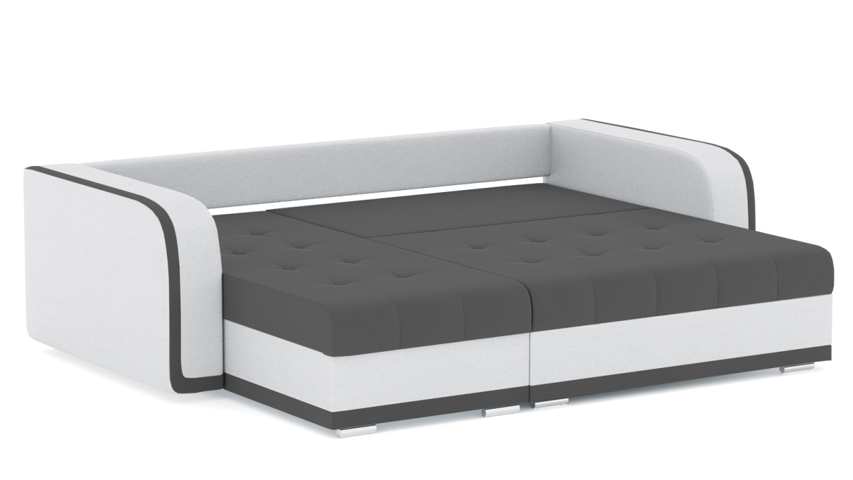 Диваны угловые в гостиную, Диван-кровать угловой Генри еврокнижка, велюр+кож.зам